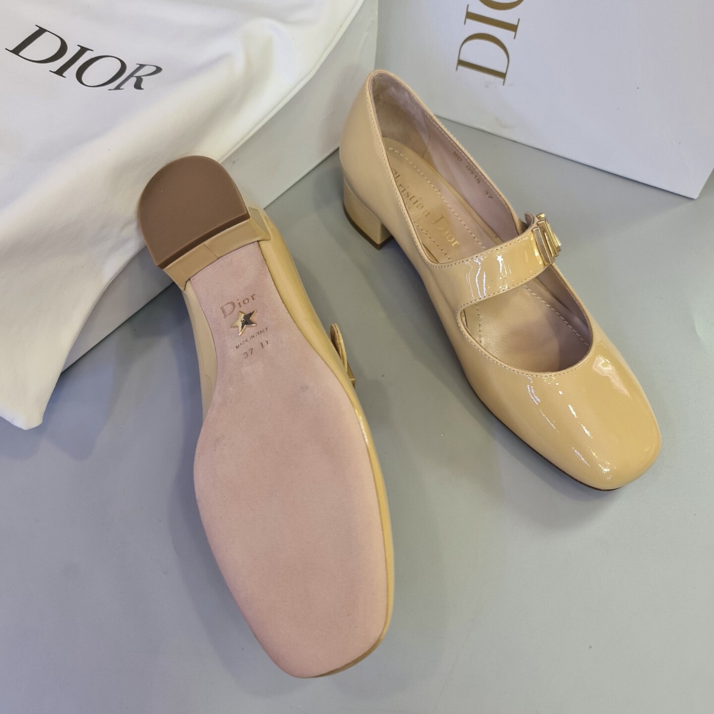 PRICE DROPPED Dior Baby D Ballet Pump size EU 38 Womens Fashion  Footwear Heels on Carousell